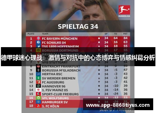 德甲球迷心理战：激情与对抗中的心态博弈与情感纠葛分析